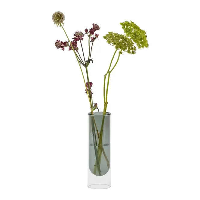Betrouwbaar Studio About Flower Tube Vaas - Tall - Smoke