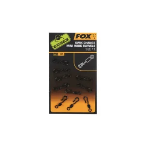 Koop Vandaag Fox Edges Kwik Change Mini Hook Swivels Size 11